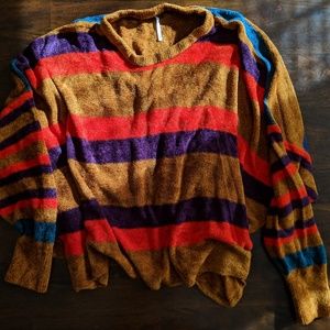 Free People Multi-Stripe Sweater